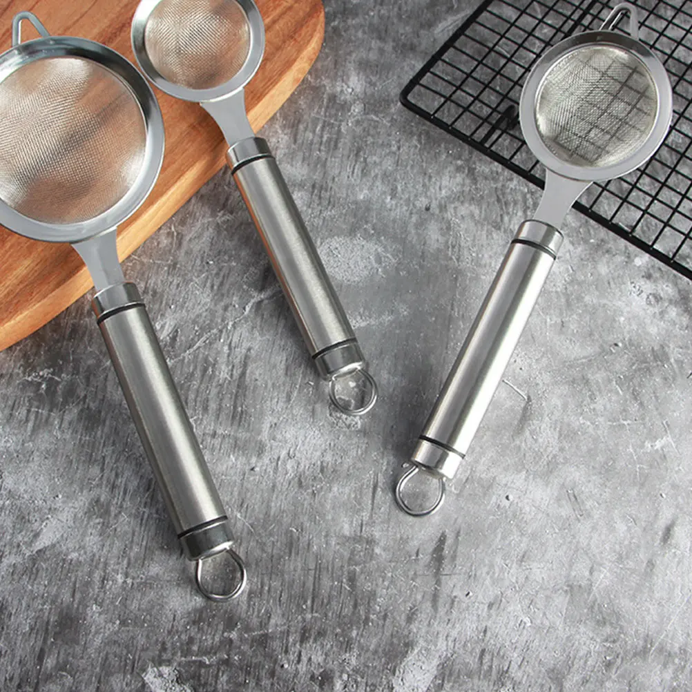 

Stainless Steel Filter Spoon Oil Colander Long Handle Heat Resistant Easy Cleaning Kitchen Tool Soy Milk Strainer Frying