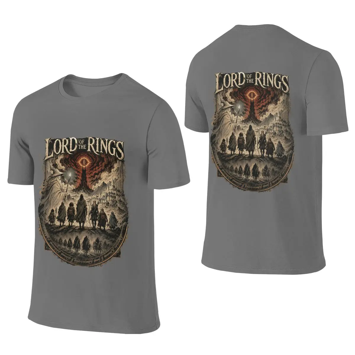 Lords Of The Rings Journey Cloud-Like Feeling Reversible T-shirt Niche Street Style Versatile Colors Short Sleeve
