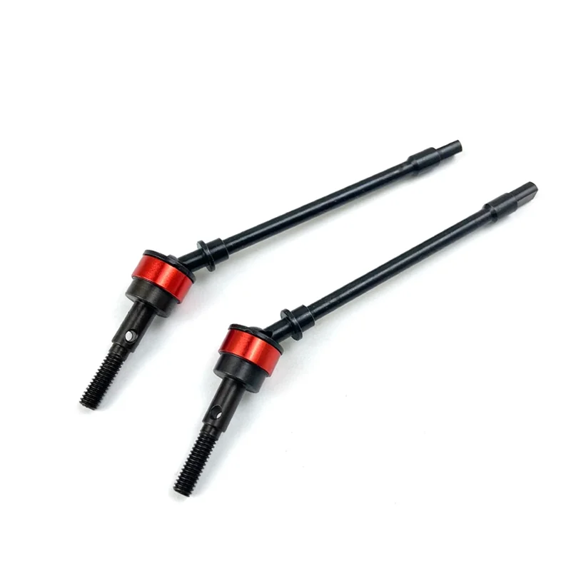 Axial SCX10 1/10 RC 크롤러 자동차 업그레이드 부품용 강철 금속 전면 및 후면 차축 드라이브 샤프트 CVD