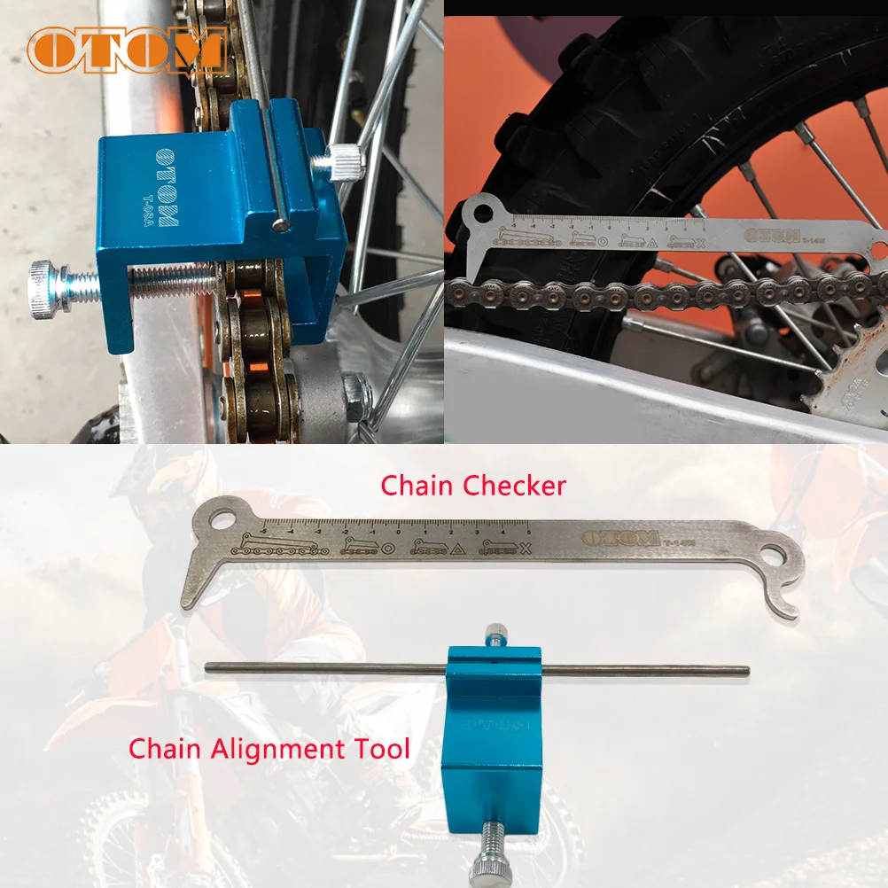 

Universal Motorcycle Chain Checker Chain Adjusting Alignment Tool For KTM HUS HONDA YAMAHA SUZUKI 520/525/530 Chain Tool