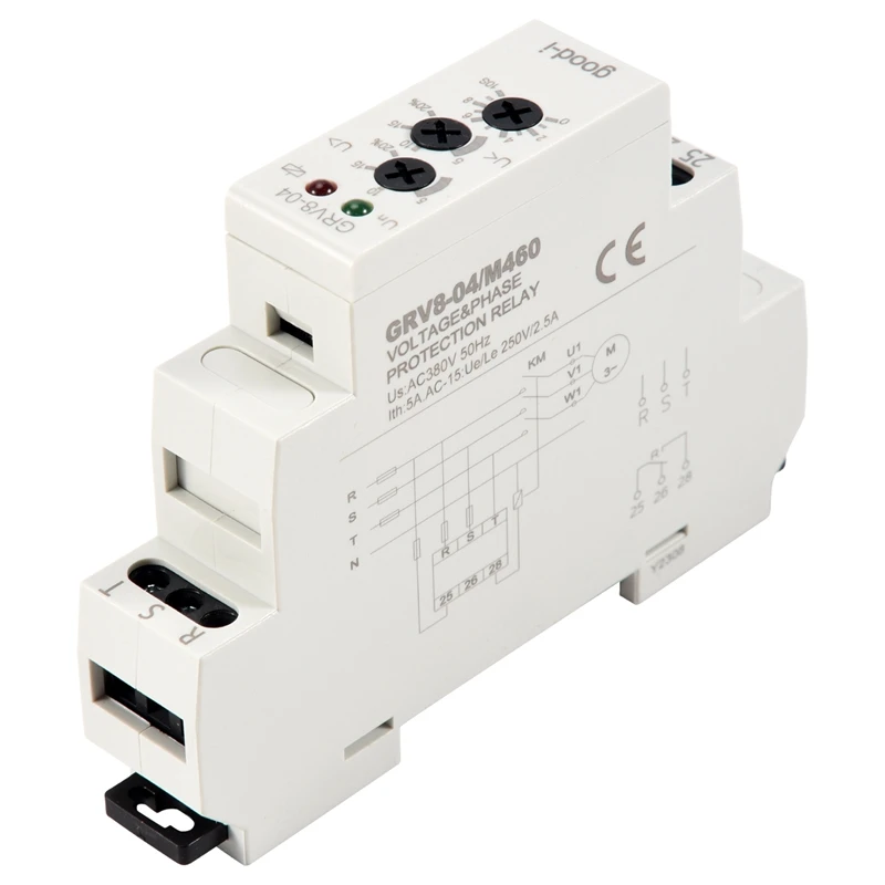 GRV8-04 M460 3-Phase Voltage Monitoring Relay Phase Sequence Phase Failure Protection Voltage Control Relay