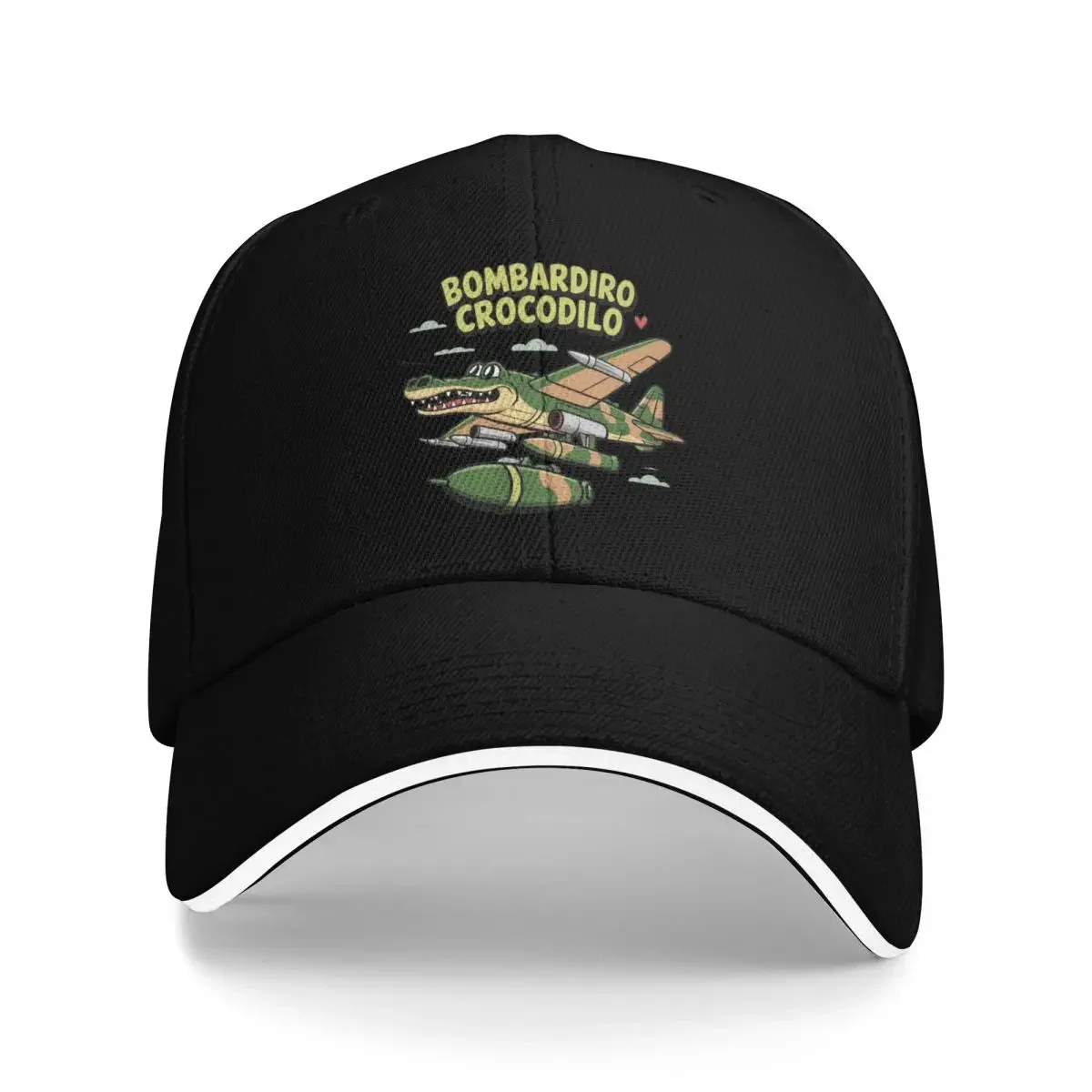 Bombardino Crocodilo Meme Funny Brainrot Jokes 2025 Baseball Caps Outdoor Men Women Hats