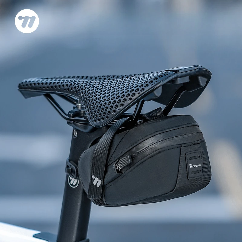 

WEST BIKING Bike Saddle Bag 0.8L Portable Cycling Tool Bag Ultralight 3 Color Fashion Bicycle Rear Bag MTB Road Bike Accessories