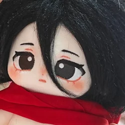 Mikasa Ackerman Cute 20cm Stuffed Plush COS Anime Attack On Titan Cotton Doll For Children Adults Cartoon Collectible Doll Toys