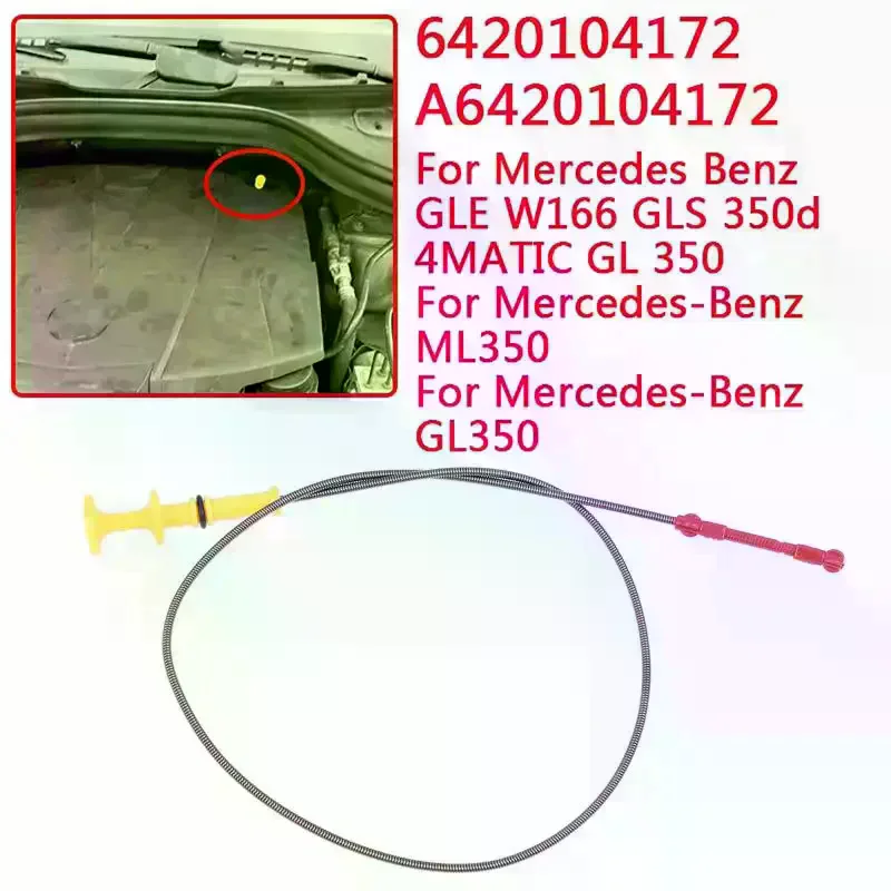 Car Engine Oil Level Dipstick A6420104172 For GLE W166 GLS 350d 4MATIC 2016 GL 350 ML350 Replacement Parts