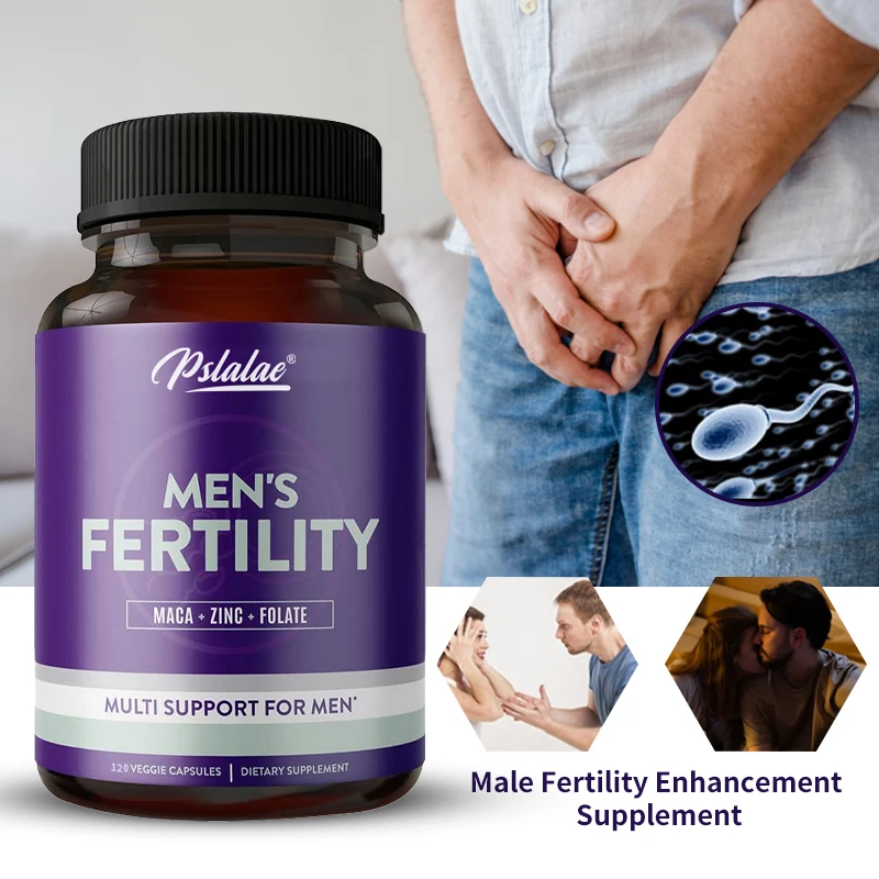 Men's Fertility Supplement - Support Healthy Count - Natural Stamina,Endurance & Strength Booster, with Maca, Zinc and Folate