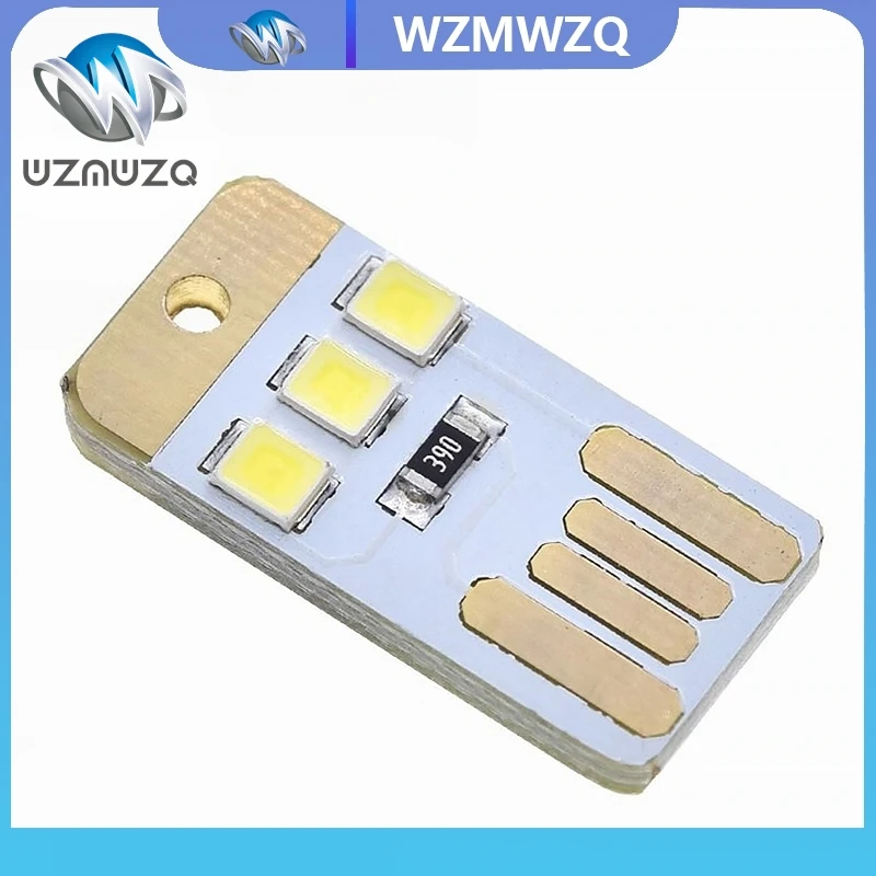 5pcs/lot Camping Night Hiking Tent Lamp Light Outdoor Portable Energy Saving Flashlight Mini Ultra-thin Mobile USB LED Keychain