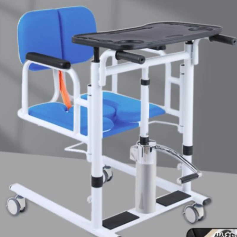 Chaise de formation d'assistance légère en acier inoxydable, chariot de frein à main, tabouret réglable, meubles seniors, éponge supplémentaire, perfect