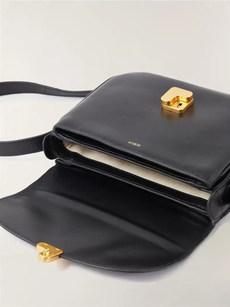 Tofu-Tasche Französische Nischenfrauentasche Kopfschicht Cuir de Vache Petit Sac Carré Premium Sensation une épaule Sac à Bandoulière schräg – Detail 14