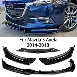 For Mazda 3 Axela 2013 2014 2015 2016 2017 2018 Car Front Bumper Spoiler Lip Body Kit Bumper Diffuser Guard Auto Parts