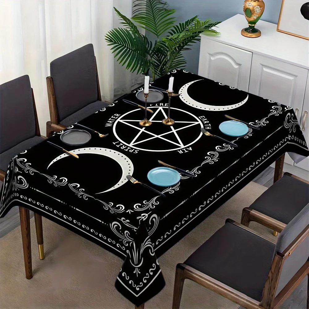 1pc New Geometric / Bohemian / Floral Beautiful and Fashionable Patterned Long Rectangular Tablecloth for Dining Table.PMJ