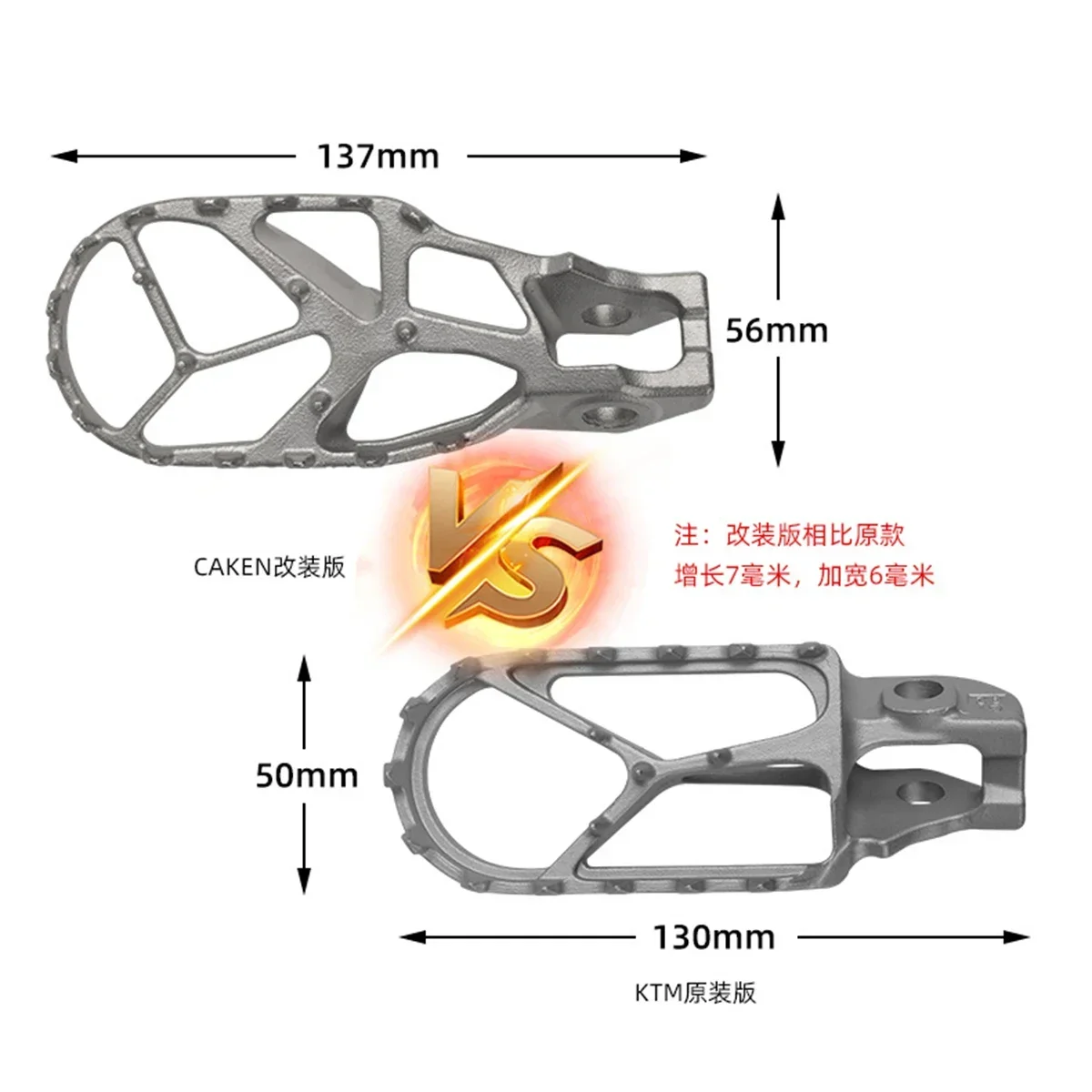 Motorcycle Foot Pegs FootRest Footpegs Rests Pedals For KTM EXC EXCF 250 300 XC XCF SX SXF 85 125 150 200 350 450 530 2017-2023