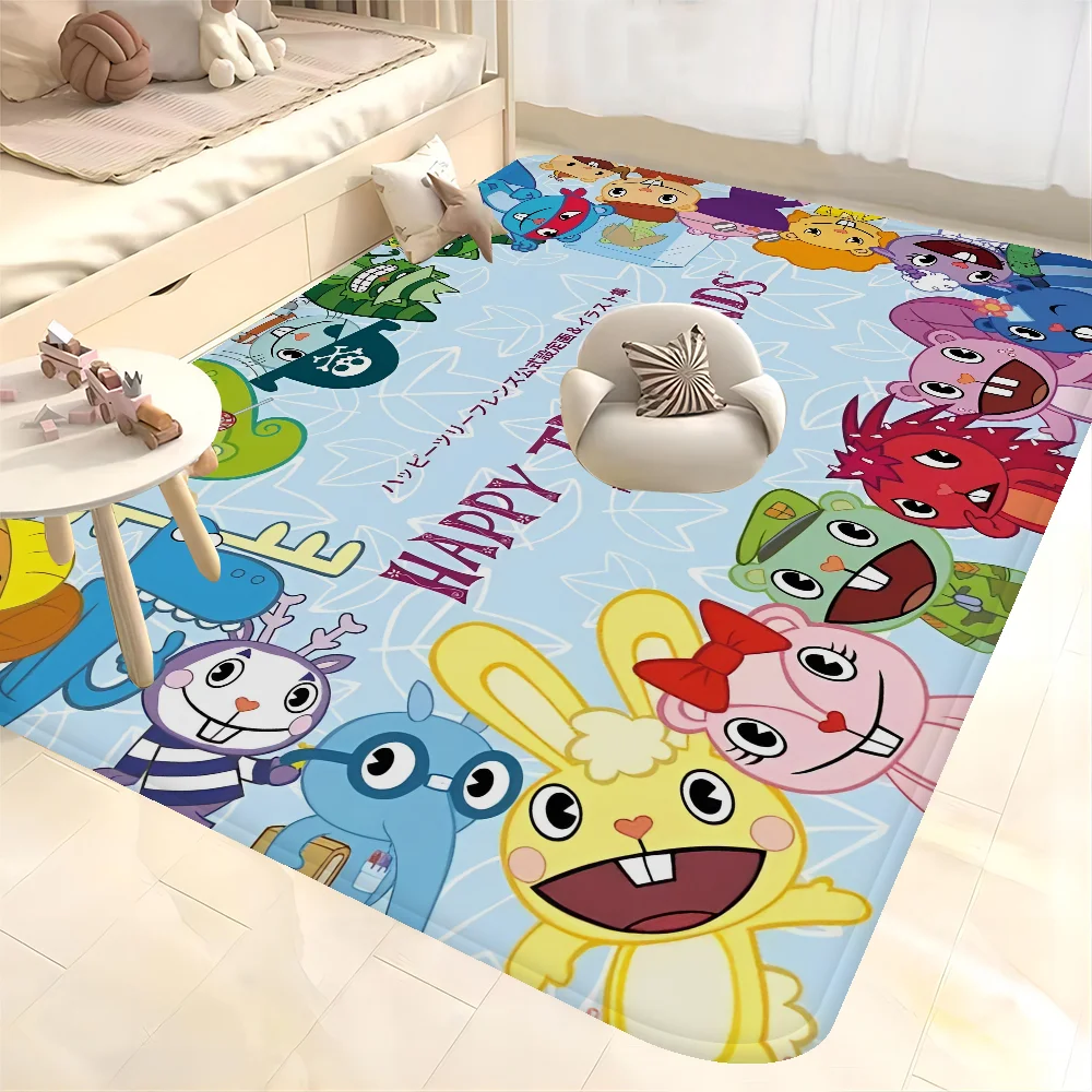 

Happy Tree Friends Bathroom Mat Kids Room Bedroom Decoration Balcony Anti-Slip Doormat Living Room Welcome Rug