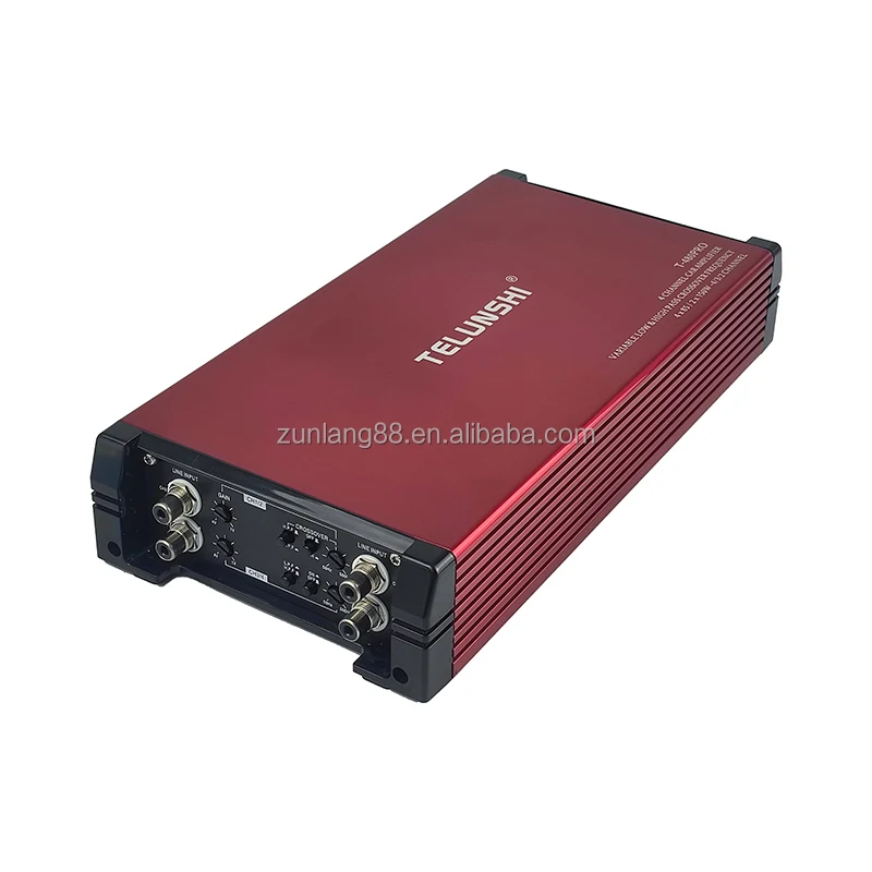 high quality T-480PRO Car Audio AMP Car Power Amplifier 4 Channel RMS 85W*4Ch Amplifier Class AB Amp Car Subwoofer Amplifier