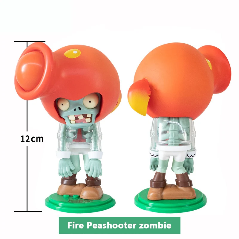 Original Plants vs. Zombies Toy Action Figure Dolls Blind Box Radio Peashooter Chomper Zombies Crossdressing Party Kids Toys