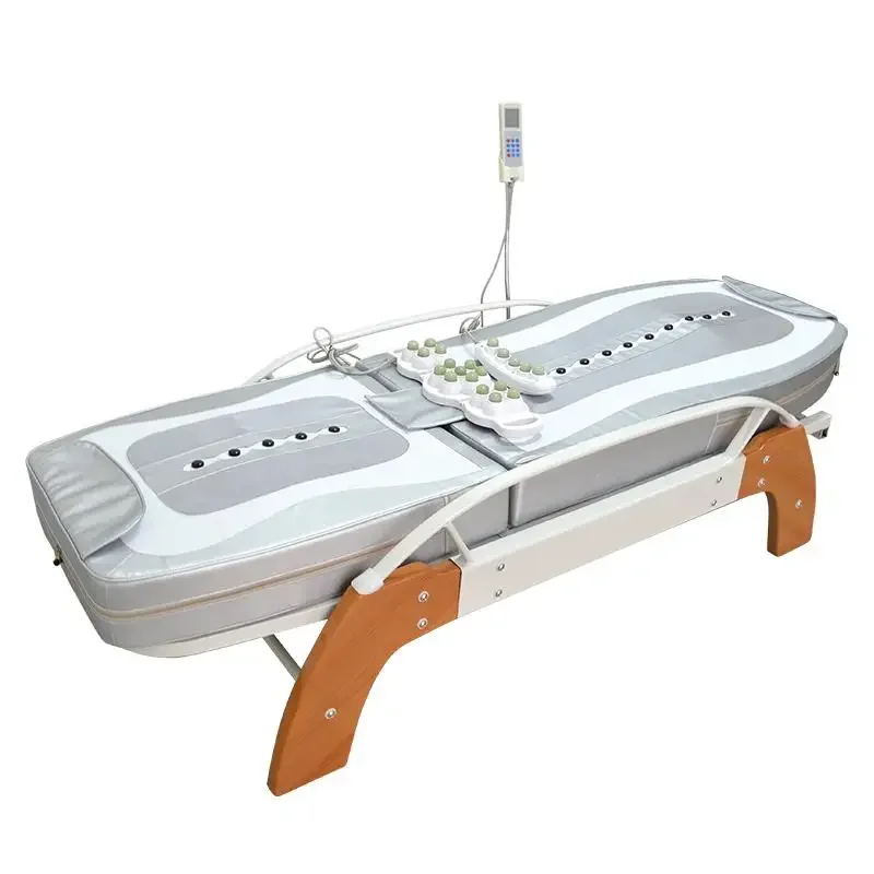 Full body electric jade multi-functional warm physiotherapy  spine scanning  massage automatic massage bed