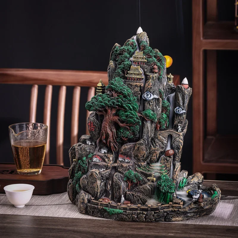 Reverse Incense Burner Home Decorations Yuanliu Zen Incense Burner Dual-purpose Incense Burner Crafts Decoration