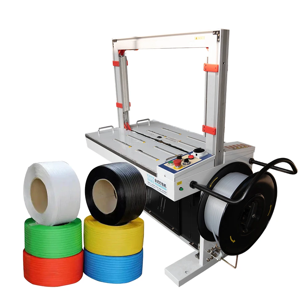 9-15mm Automatic Cutting Sealing Adjustable Automatic Box Strapping Machine Packaging Boxes Machine for Small Business