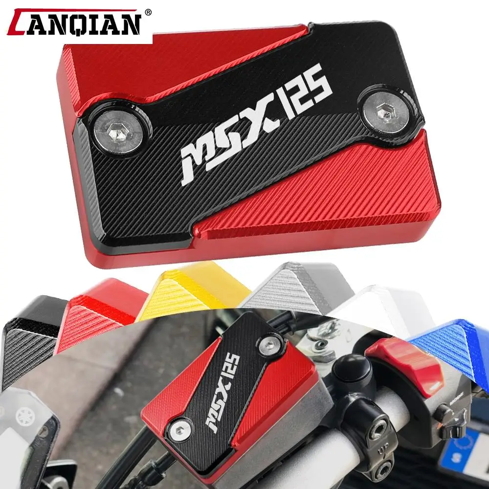 For HONDA MSX 125 Grom SF 2013-2020 2019 2018 2017 2016 Motorcycle CNC Aluminum DIRT BIKE Front Brake Fluid Reservoir Cap Covers