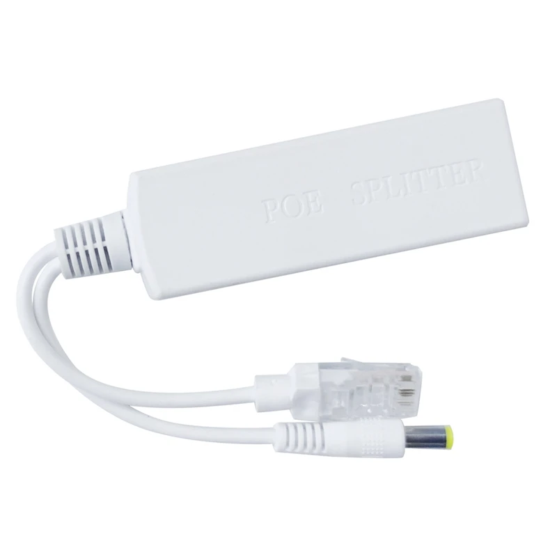 Gigabit Mini Poe Splitter 10/100/1000Mbps POE Splitter DC Output 12V Power Over Ethernet IEEE 802.3Af For IP Came