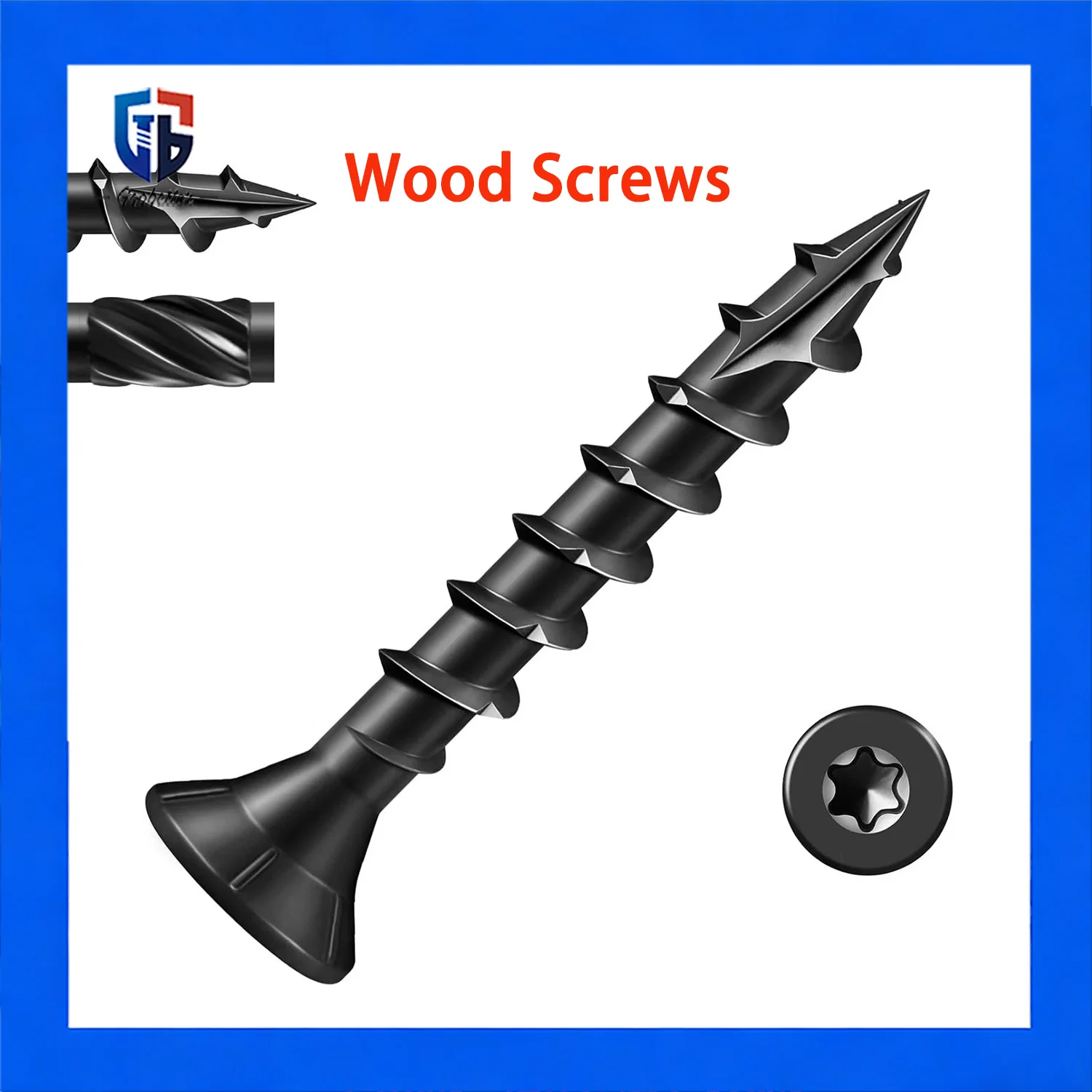 

#10x3 Deck Screws 50-100Pcs Carbon Steel T25 Torx Drive Self-Tapping Wood Screws for Outdoor Fence Decking Decoration
