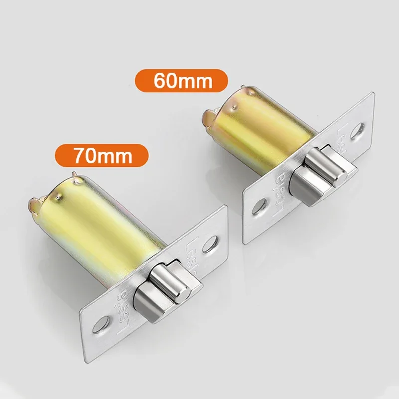 

60/70mm Door Lock Bolt Three-column Ball latch Ball Lock Extended Three-handle Lock Body Margin 60/70mm Tongue