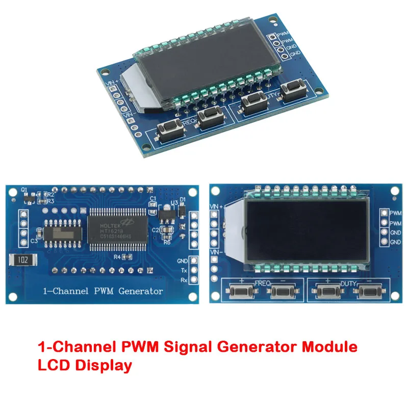 1Hz-150Khz Signal Generator PWM Board Module Pulse Frequency Duty Cycle Adjustable Module LCD Display 3.3V-30V 1Hz - 150Khz
