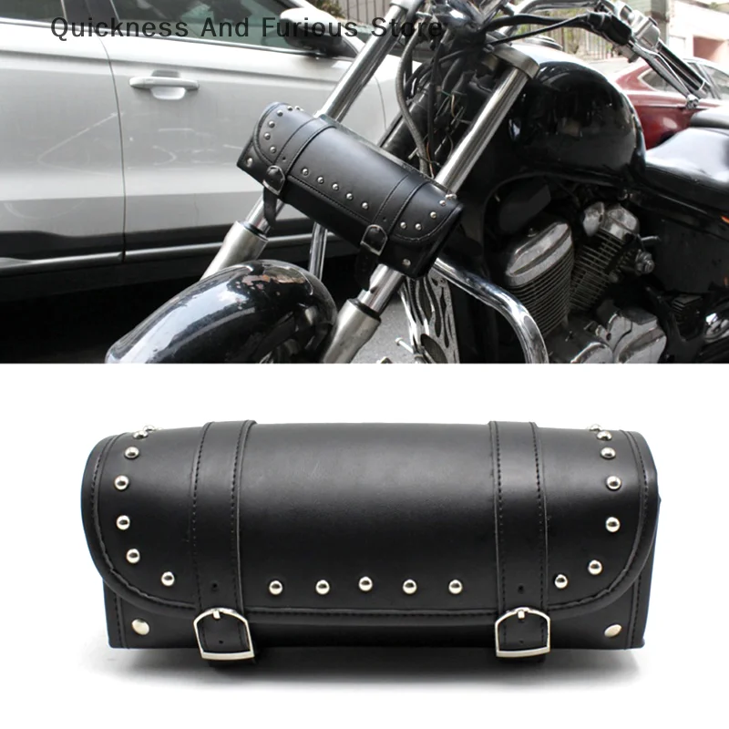 

Universal Bags Black Motorcycle Tool Bag Front Fork Handlebar Saddlebag Roll Barrel Racing Tail Barrel Storage Accessories