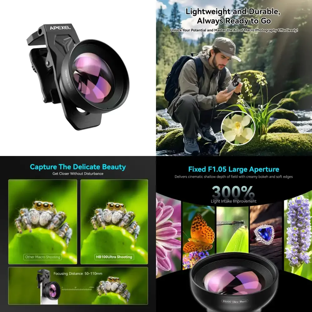 

APL HB100U Ultra Macro Lens with 50 to 110 mm Shooting Distance