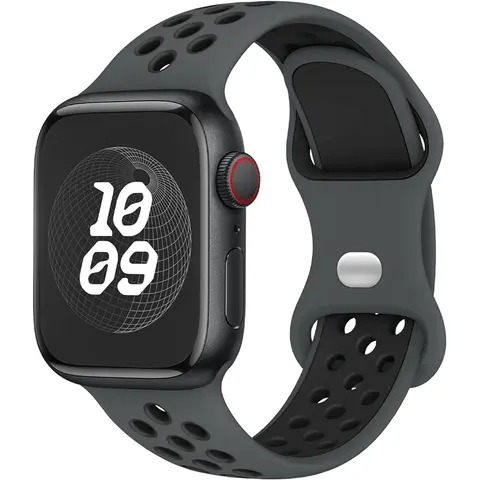 Silicone Watch Strap For Apple watch 44MM/45MM/46MM 49MM/38MM/40/41MM Sports Rubber Band Iwatch Series Ultra 11 10 9 8 7 6 SE 5