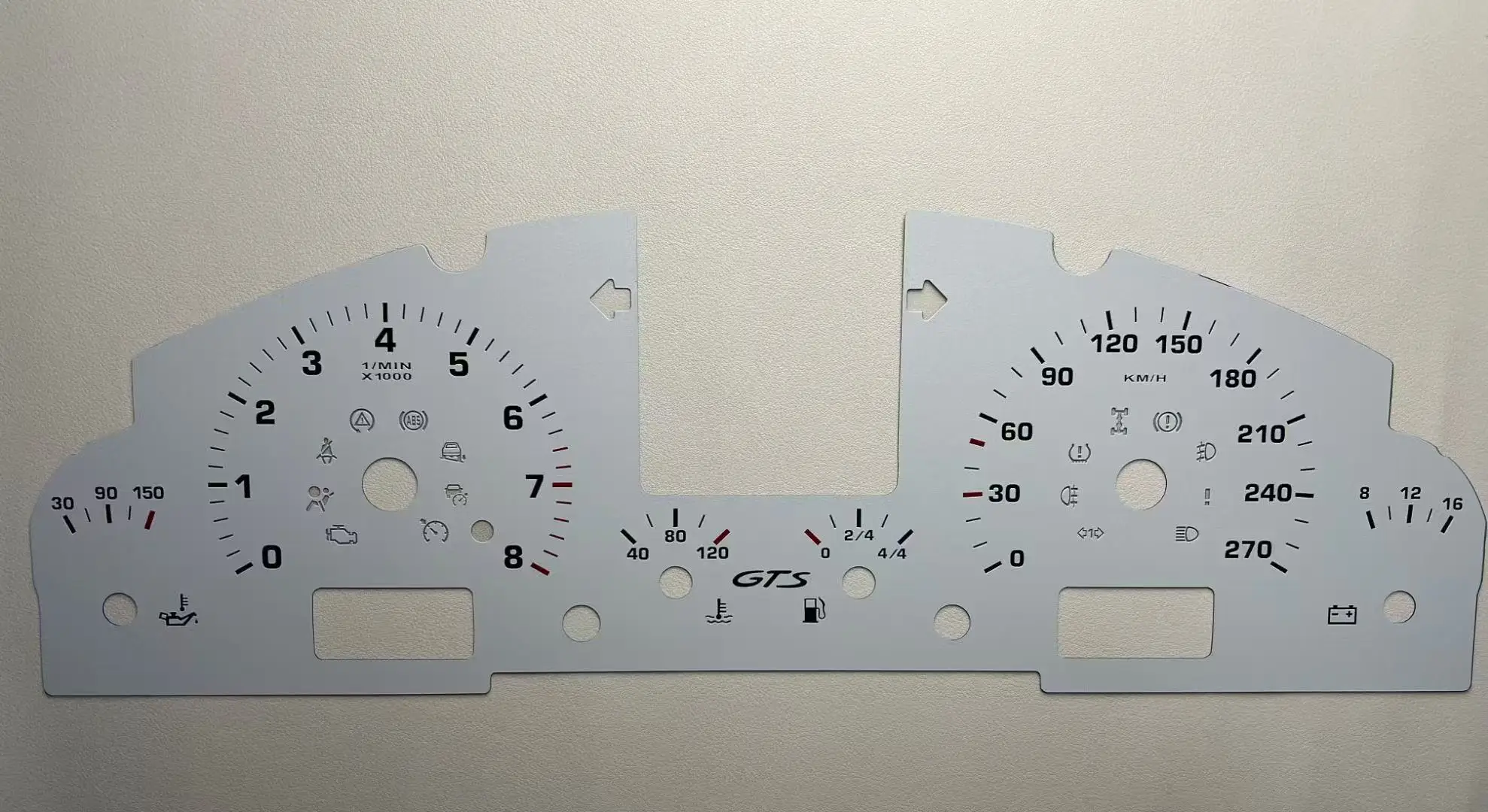 

Лицевой диск счетчика для Porsche 955/957 Cayenne/S/GTS Speedo Tacho, накладка на лицо, 270 км/ч