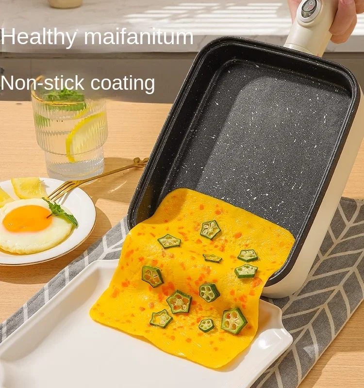 

220V Square Pan for Thick Tamagoyaki with Non-Stick Maifan Stone Coating