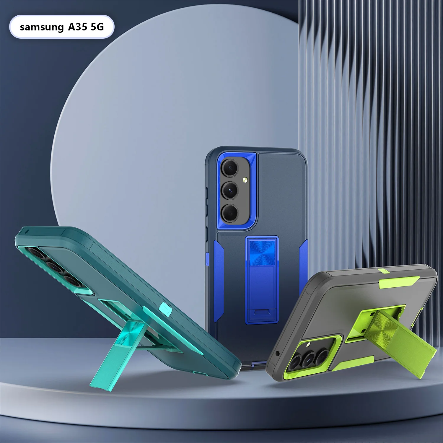 

For Samsung galaxy A12/A14 / A24 /A34 /A54 Case W/ Invisible Stand Kickstand Phone Cover Capa Funda coque