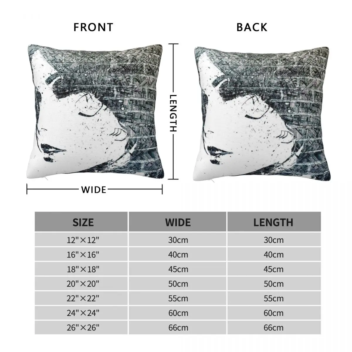 1Piece Pillowcase Cover For Bedroom guest room children's room recreational vehicle vacation home Tuya-stena