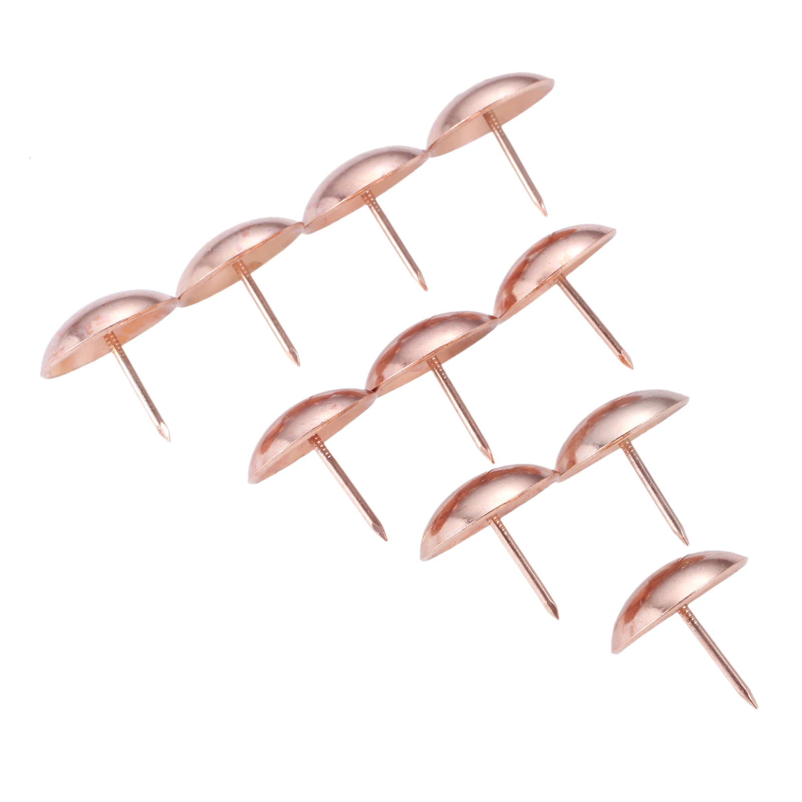 

10pcs Rose Gold Upholstery Nail Jewelry Chest Gift Wine Case Wooden Box Sofa Shoes Decorative Tack Stud Pushpin Doornail 25mm