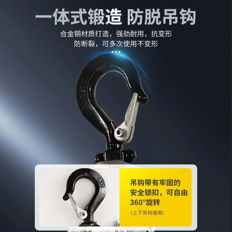Aluminum alloy lever hoist 1 ton 3 tons 3m 0.75t manual hoist 2 tons mini ring chain lever hoist