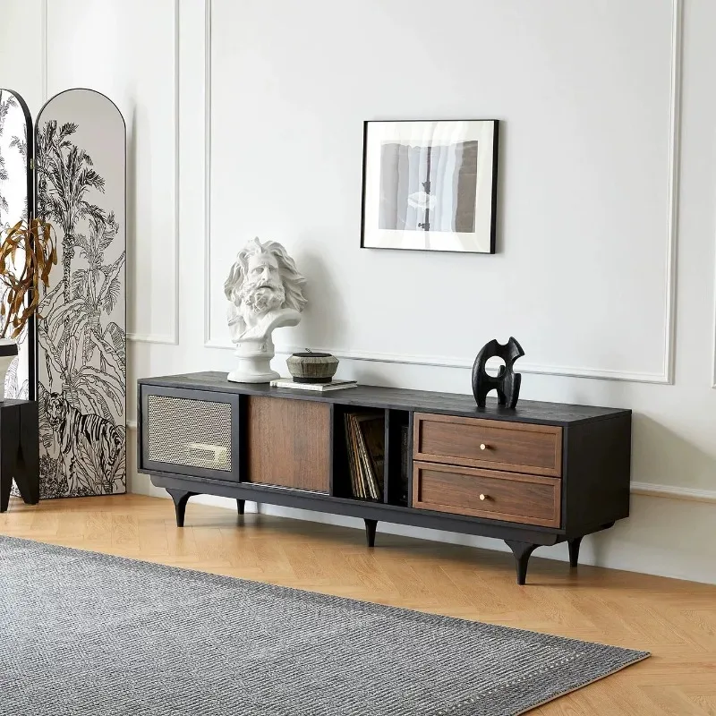 Scandinavische, vintage tv-kasten, kluisjes