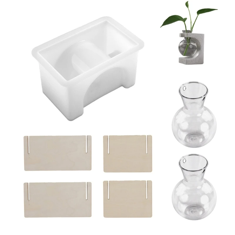 Hydroponic Test Tube Plant Cultivation Vase Crystal Resin Silicone Mold Ornament