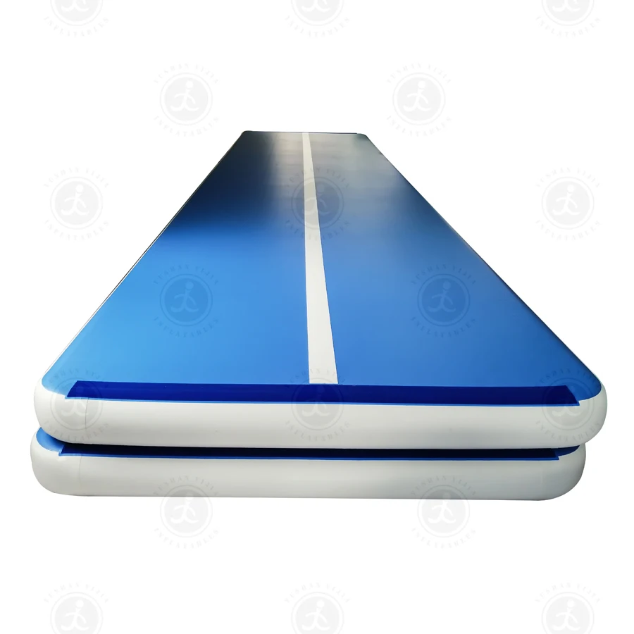 Venda por atacado de esteiras de ginástica infláveis para ginástica com pista de ar para ginástica