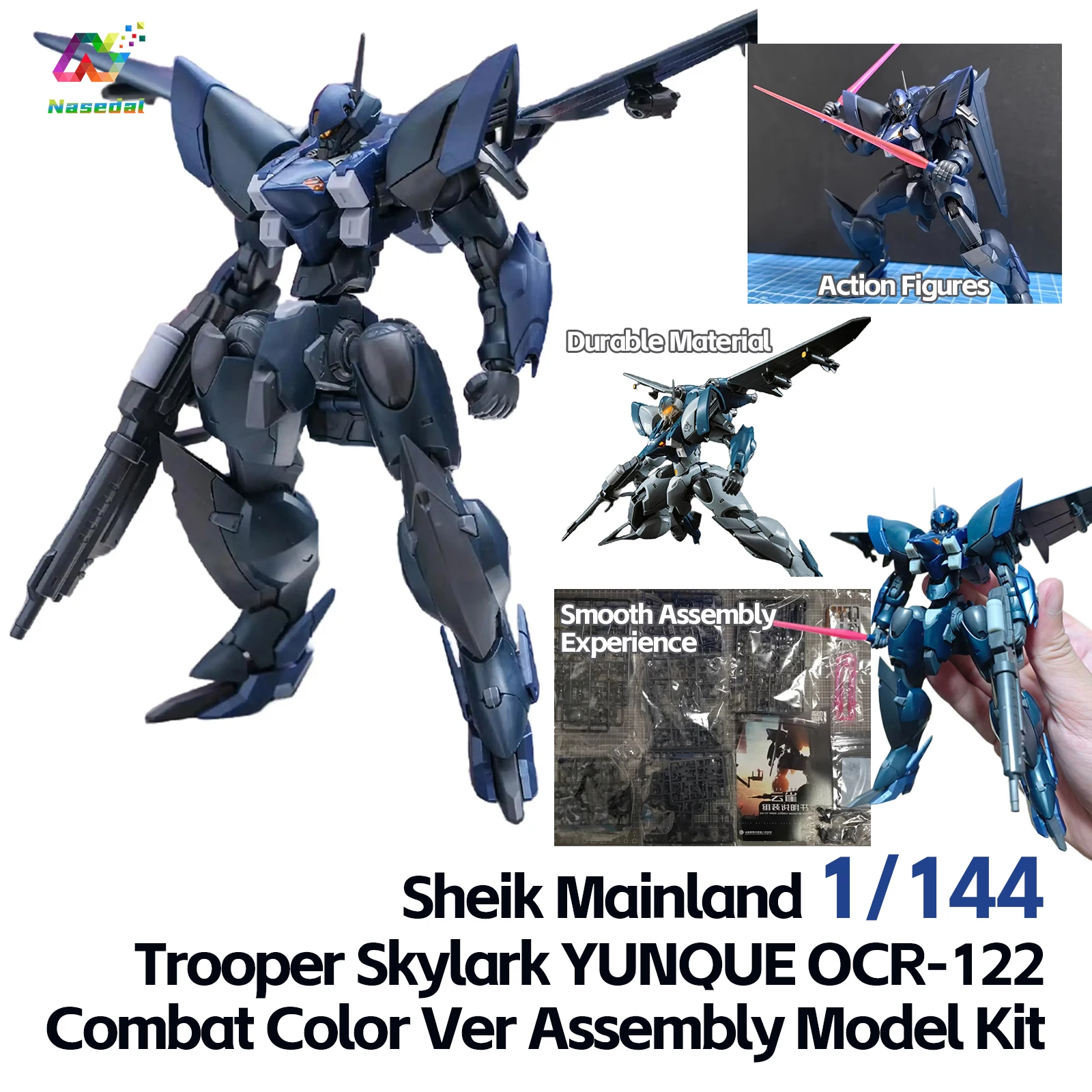 Sheik Mainland 1/144 Trooper Skylark YUNQUE OCR-122 Assembly Model Kits Blue-Gray/Combat Color Ver Figure Toy Collection Gift - view 3