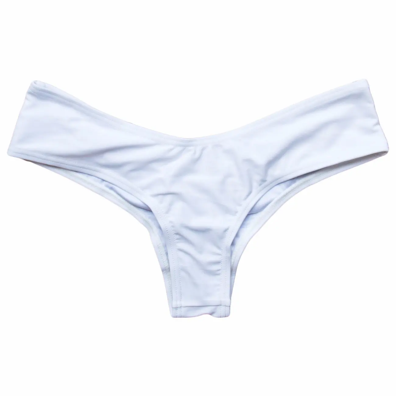 Traje de baño para mujer, Braga de Bikini con lazos laterales, bañador brasileño con Tanga, corte clásico, corto