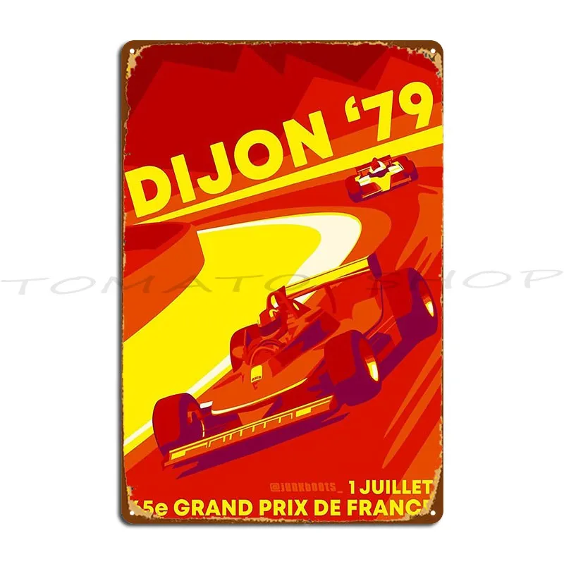 Gilles Villeneuve  Metal Plaque Poster Designing Kitchen Wall Decor Funny create  Tin Sign Poster