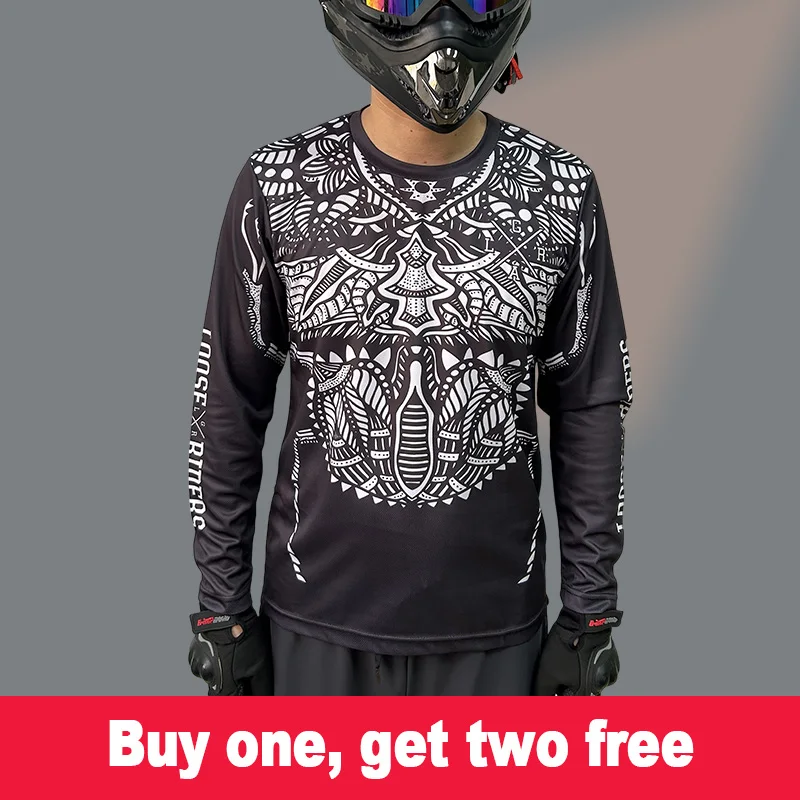 

Loose rider mtb jersey BMX outdoor mountain bike jersey dh motocross enduro shirt buy one get two free