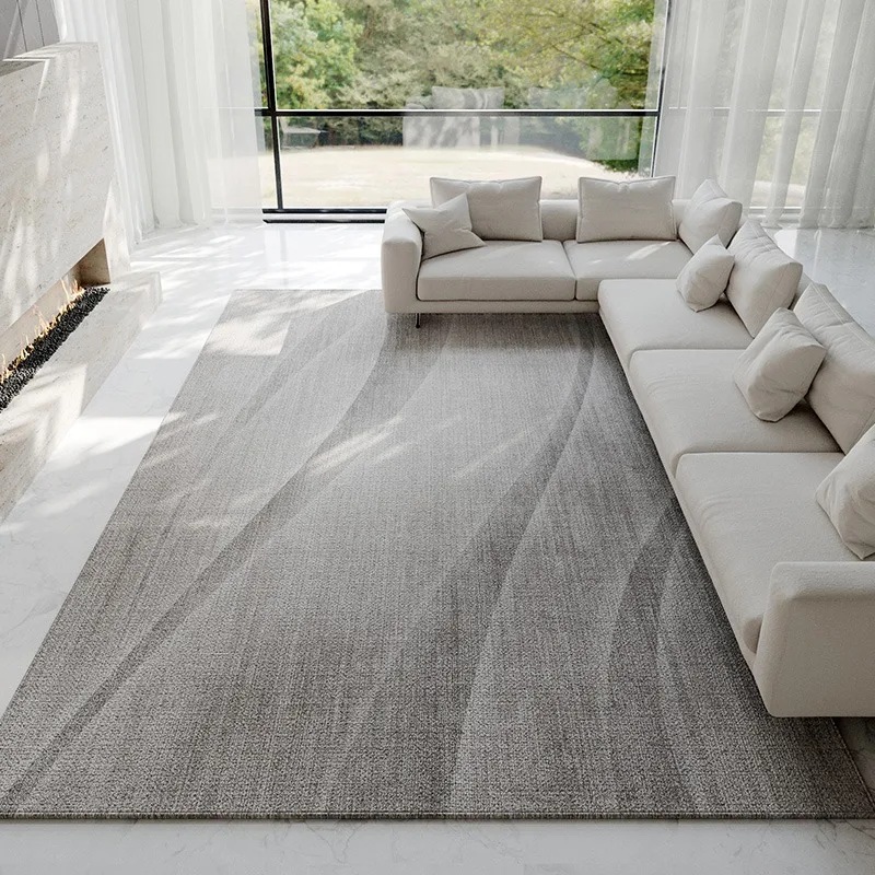 Abstract Light Gray Carpet Modern Luxury Home Decoration Rugs Large Area Living Room Carpets Comfortable Easy Care Bedroom Rug