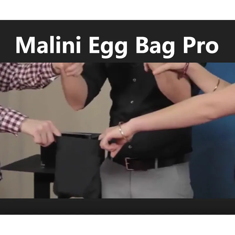 Malini ovo saco pro-mágica profissional palco truque com close-up ilusão adereços truques mágicos mágico magia