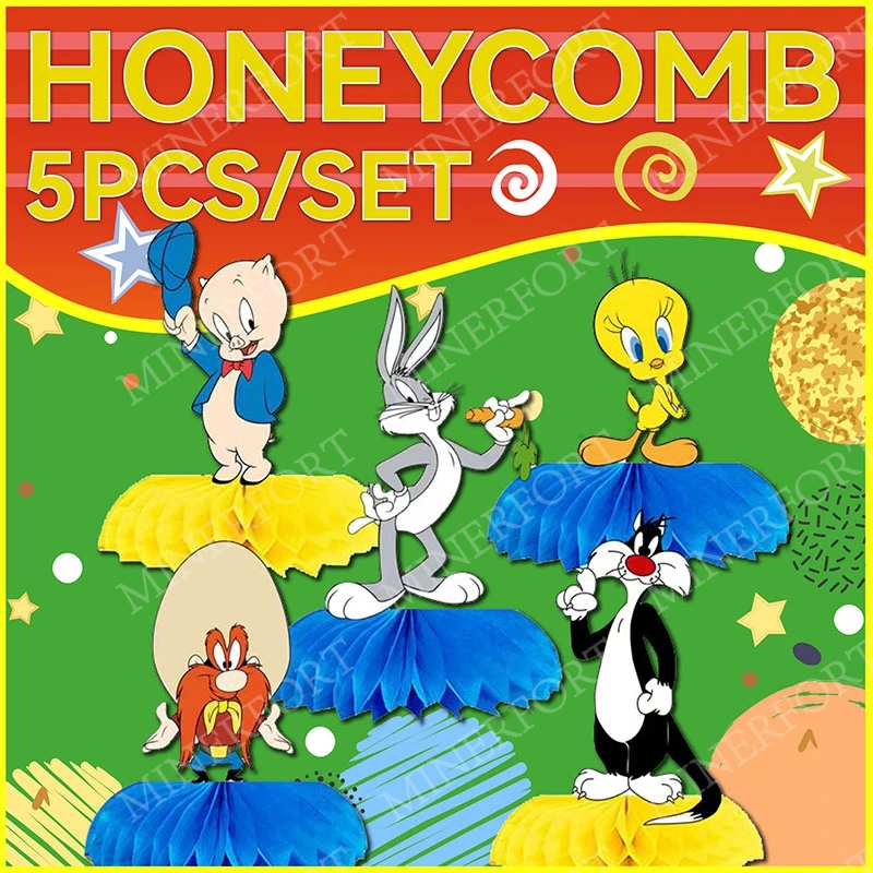 Personajes de Dibujos Animados de Looney Tunes, Personajes de Anime, Porco Pig, Bugs Bunny, Sylvester el Gato, para Decoración de Mesa de Cumpleaños
