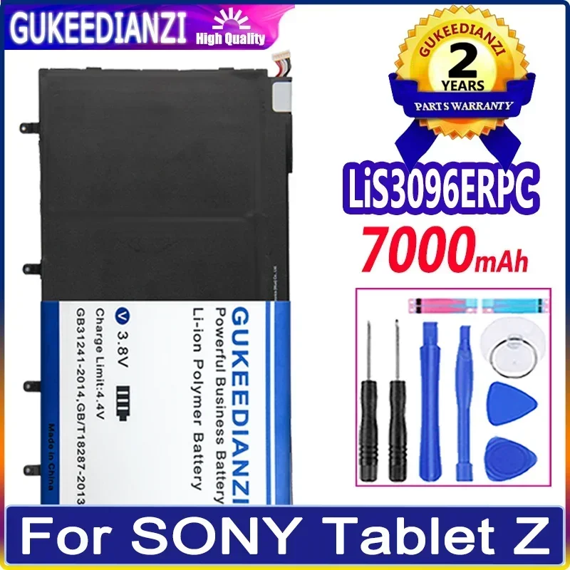 GUKEEDIANZI Replacement Battery LiS3096ERPC 7000mAh For SONY Tablet Z SGP311 SGP312 SGP341 Batteries