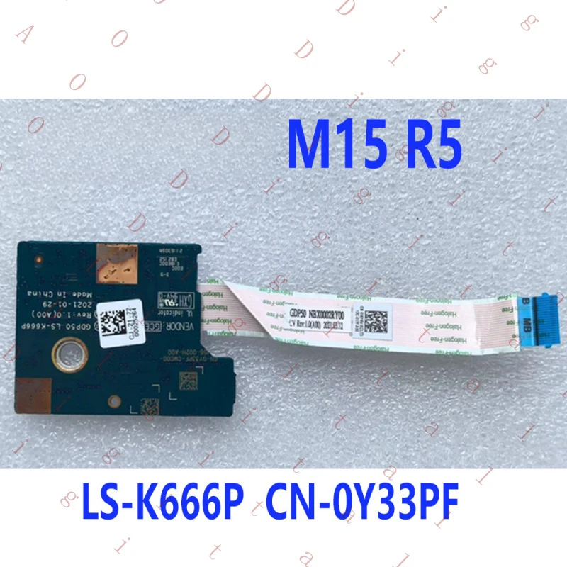 WW For DELL Alienware M15 R5 Mechanical Keyboard Board w/ CABLE LS-K666P CN-0Y33PF