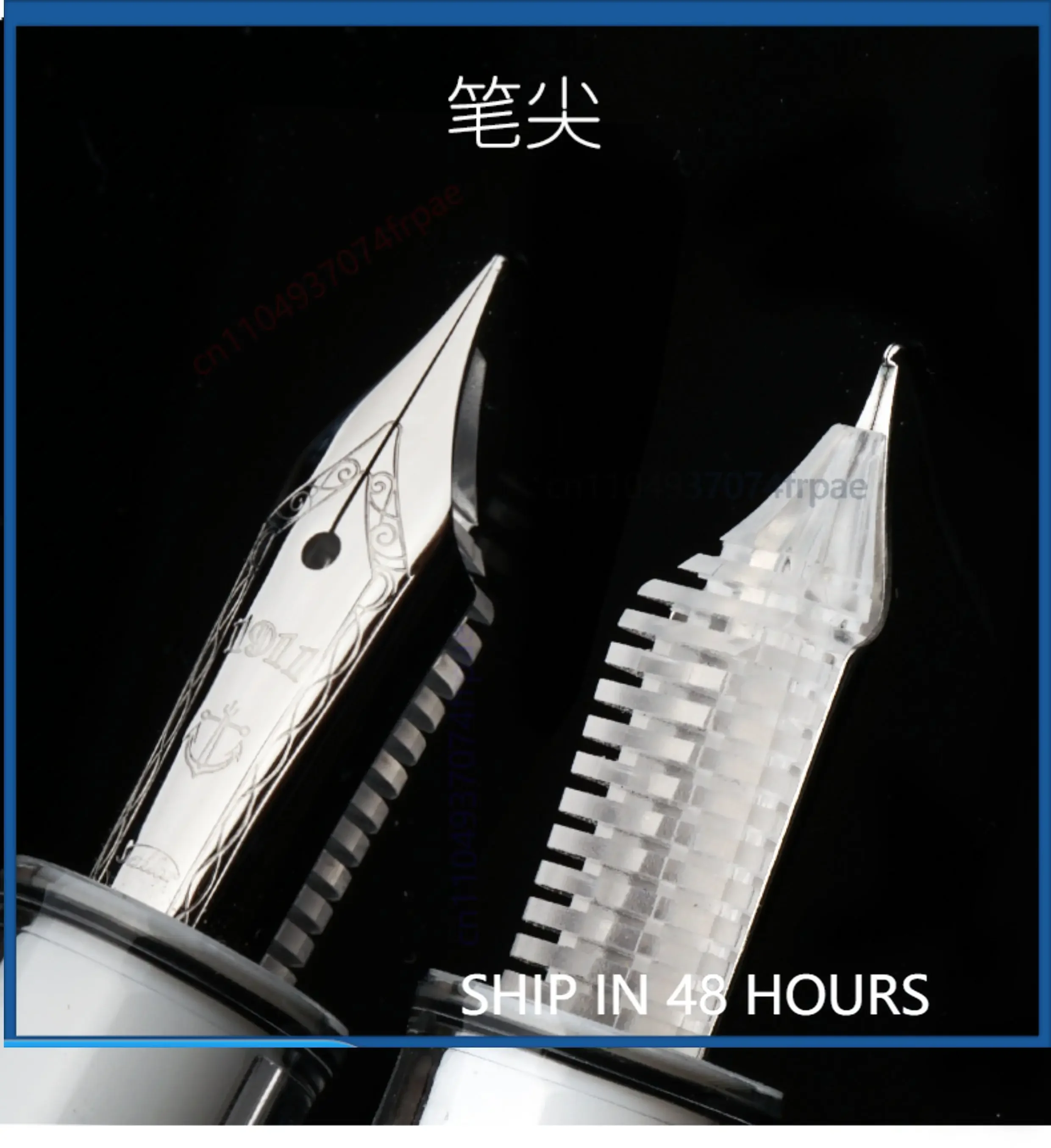For Sailor Shikisai White Phantom Blue Limited Fountain Pen Clear Demonstrator Barrel Luxury Gift Box For Handwriting Practice