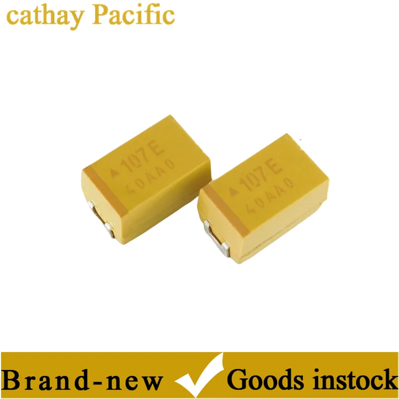 

10PCSOriginal Genuine Chip Tantalum Capacitor E-type 7343 25V 100uF ±20% TAJE107M025RNJ New In Stock